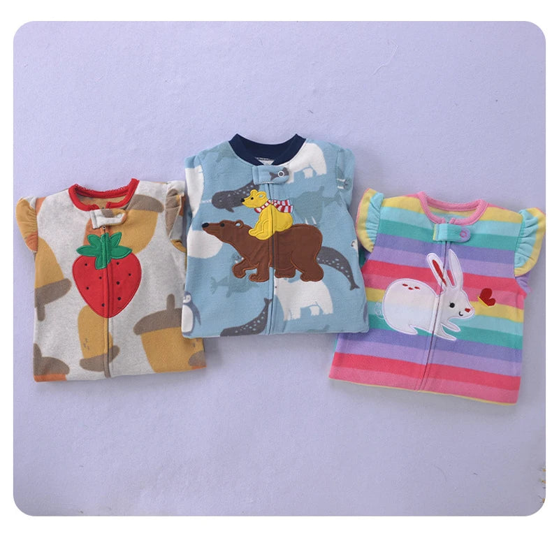 Baby Fleece Animal Jumpsuit