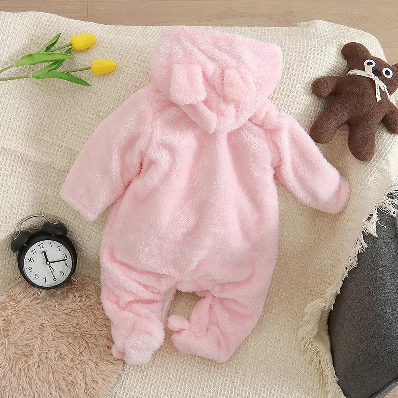 Baby Plush Warm Outfit -Winter 0-2Y