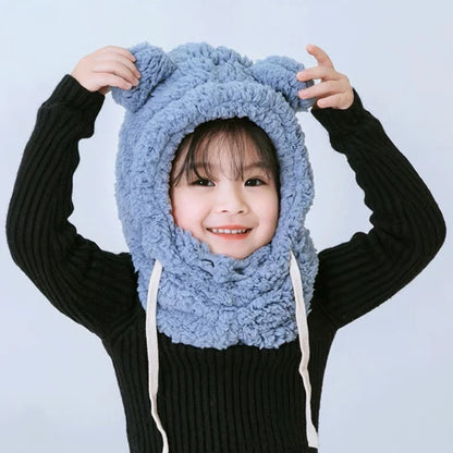 Bear Plush Baby Hat Protection