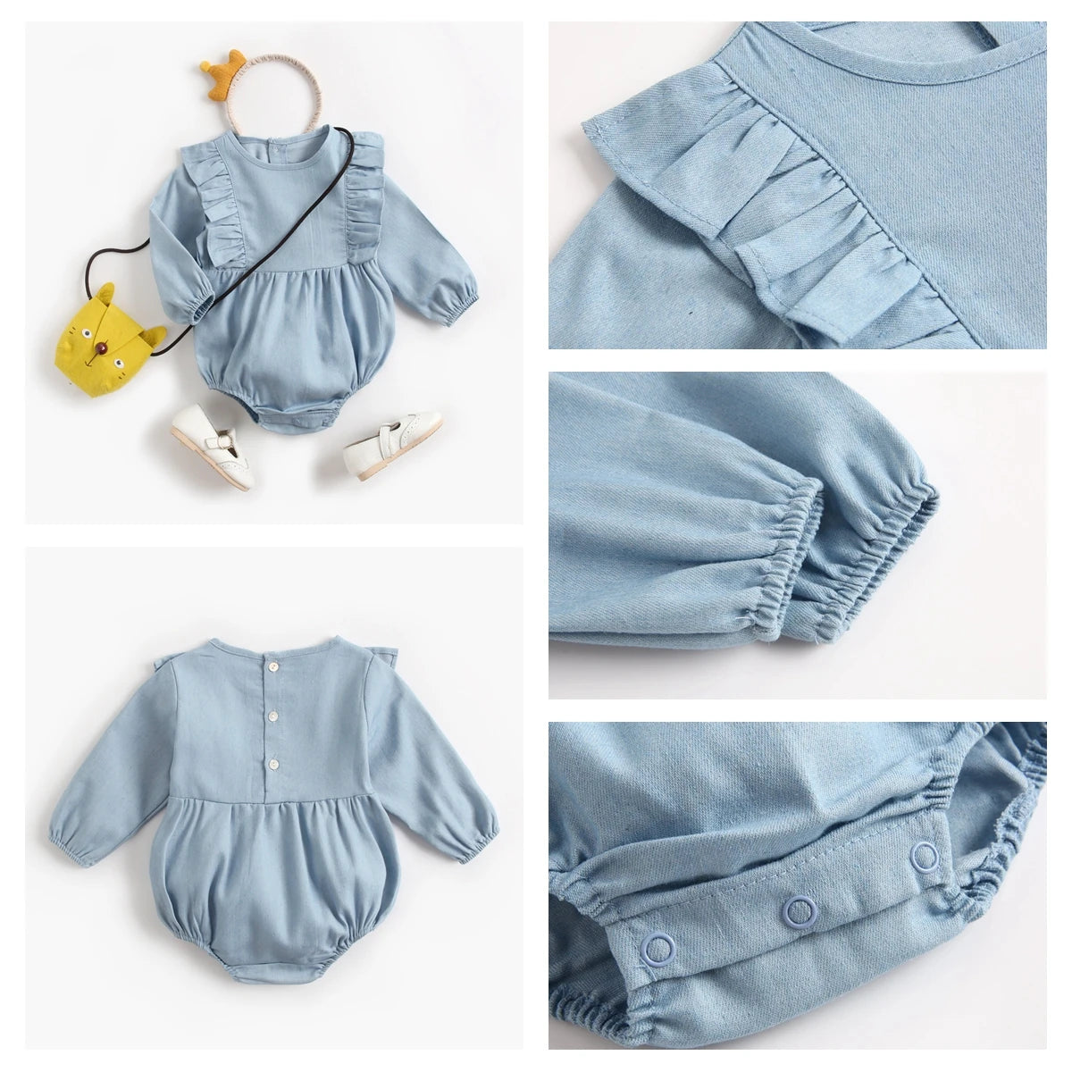 Bodysuits - Summer-Girl - 0 to 3y 🌸 Princess Floral Cotton Baby Bodysuit