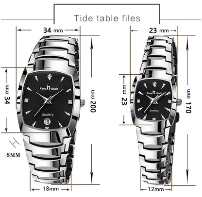 Couple Stainless Steel Watches