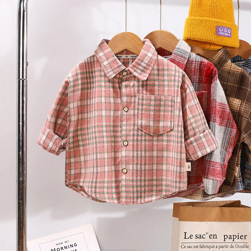 Baby Boy Spring Plaid Shirt