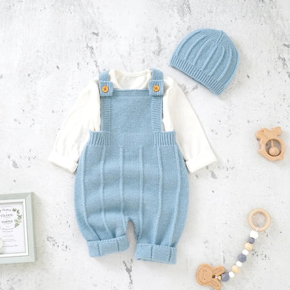 Baby Knitted Sleeveless Jumpsuits