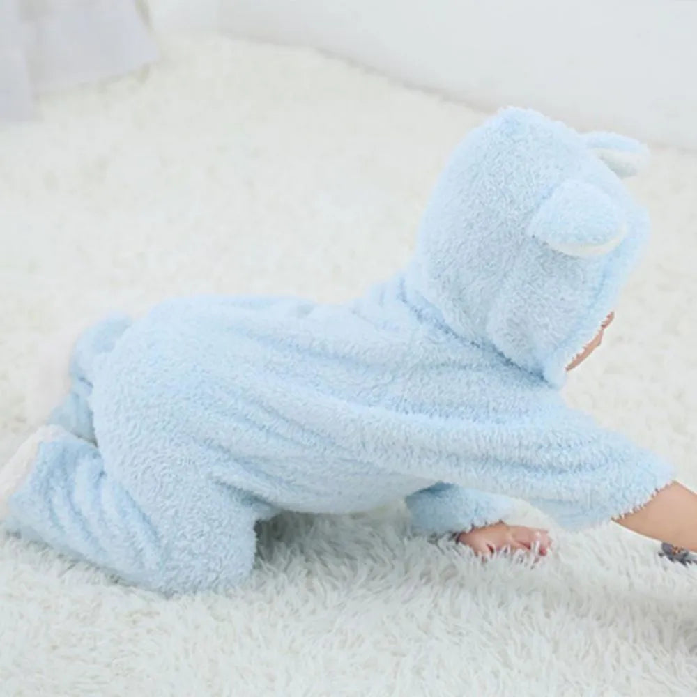 Newborn Winter Fleece Baby Jumpsuits