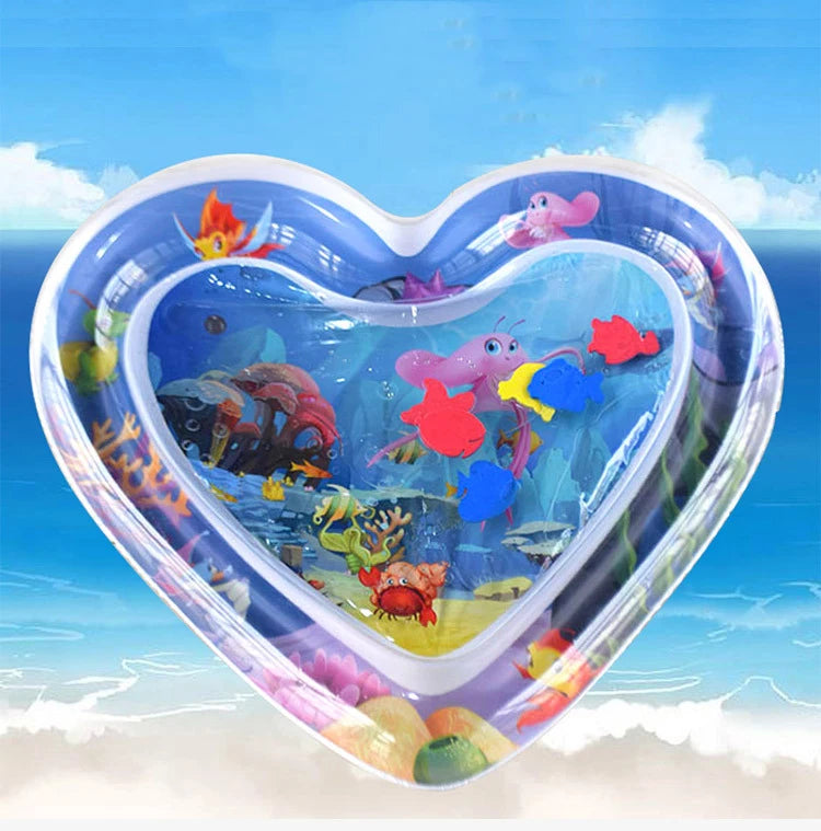 Toys - Tummy Time Water Cushion - 6m to 12m -  Infant Inflatable Tummy Time Mat Premium Baby Play Mat Inflatable