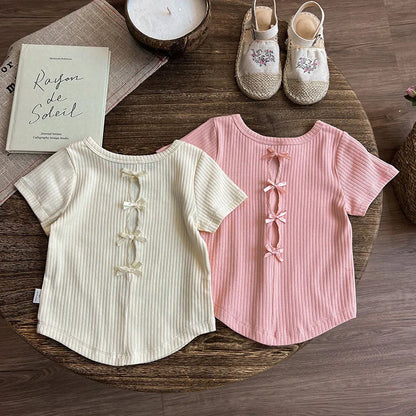 Summer Baby Girl Cutout T-Shirt