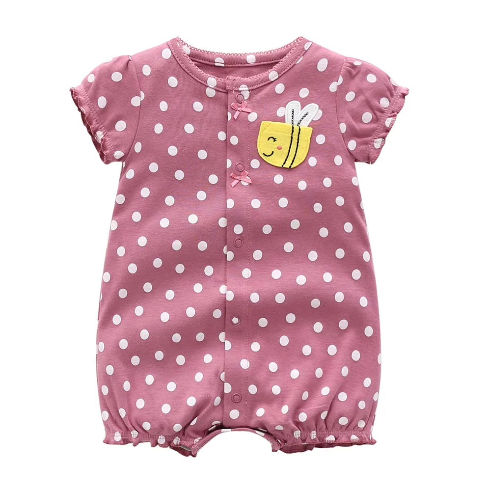 Summer Baby Cartoon Cotton Jumpsuits