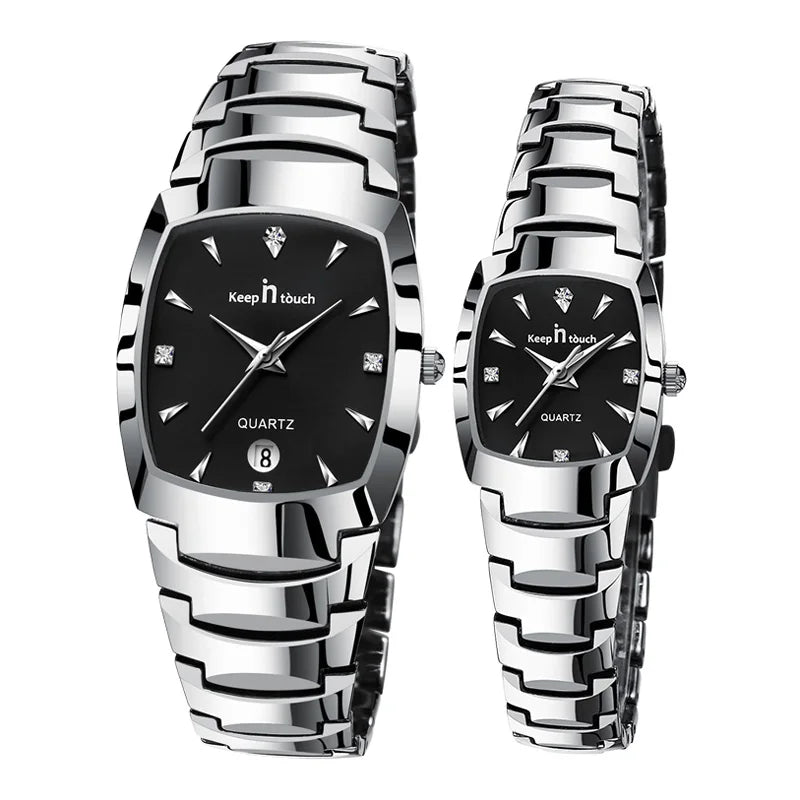 Couple Stainless Steel Watches