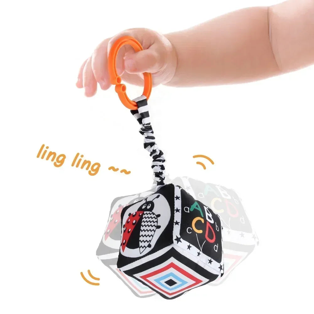 Books - Baby PARENT-Child Learning By Soft Cloth Book - Level 1 - Early Learning – 👶 High Contrast Black & White Animal Sensory Cloth Book