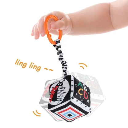 Books - Baby PARENT-Child Learning By Soft Cloth Book - Level 1 - Early Learning – 👶 High Contrast Black & White Animal Sensory Cloth Book