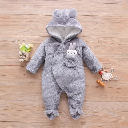 Baby Plush Warm Outfit -Winter 0-2Y