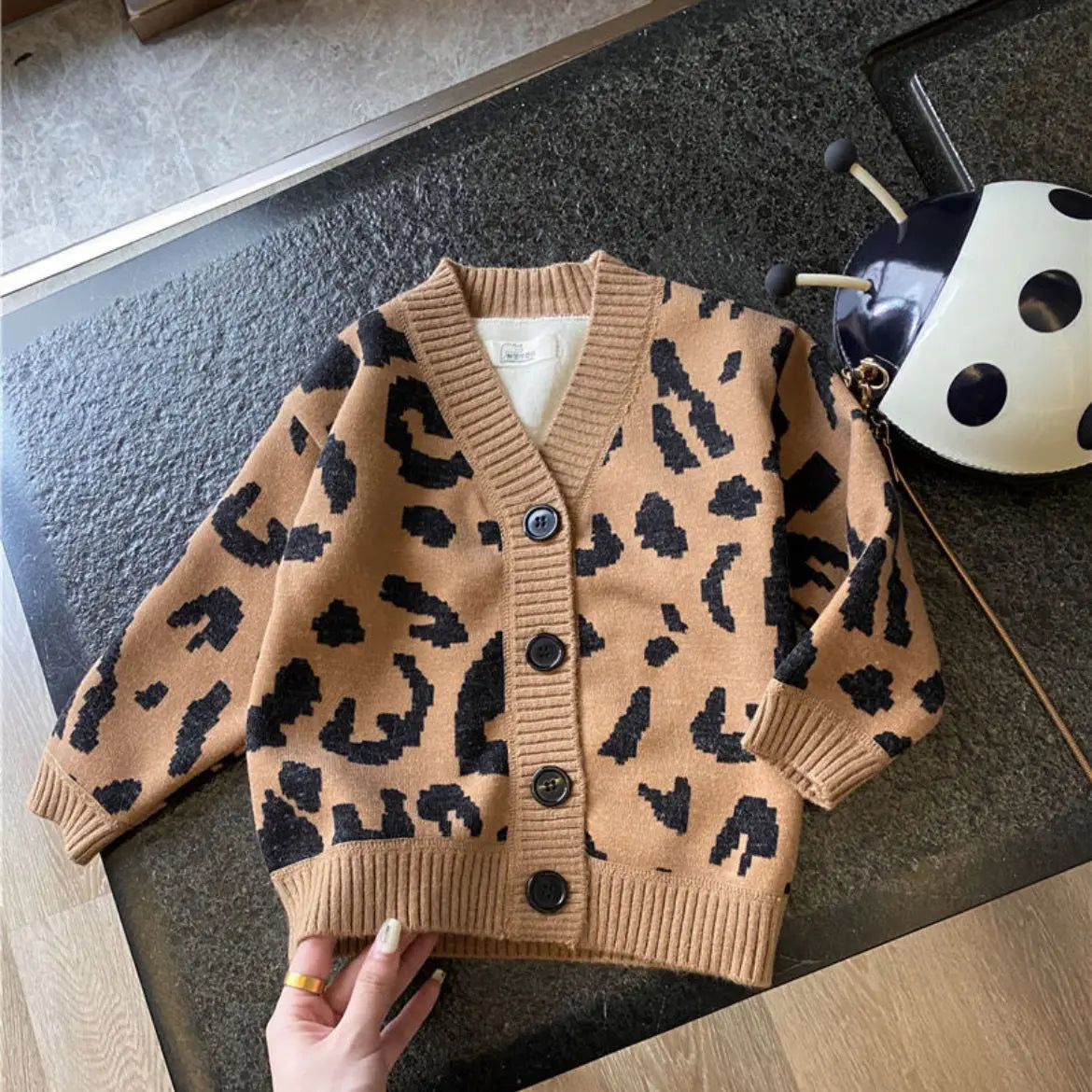 Autumn Winter Girls Fleece Cardigan