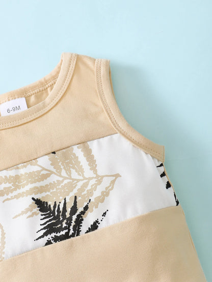Matching - Sets - Summer - Boy - 3m to 18m 👦 Minimalist Coconut Tree Vacation Set