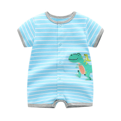 Summer Baby Cartoon Cotton Jumpsuits