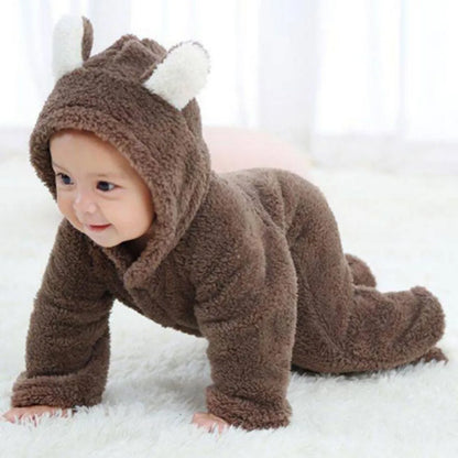 Newborn Winter Fleece Baby Jumpsuits