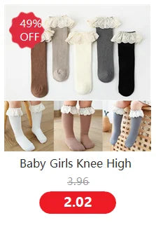 Girls Knee-High Bow Socks