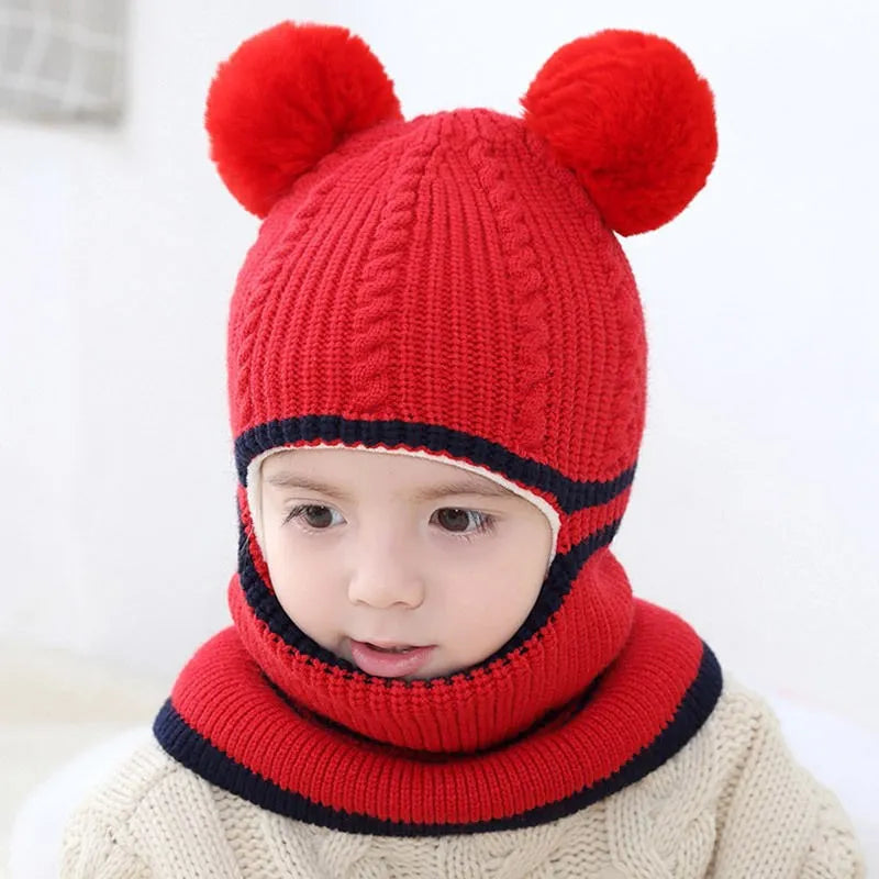 Kids Winter Hat & Scarf Set