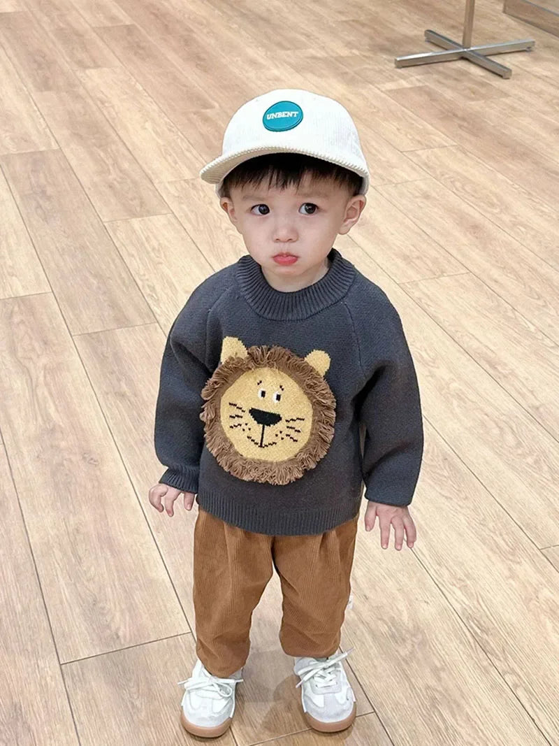 Spring Baby Boy Lion Tops