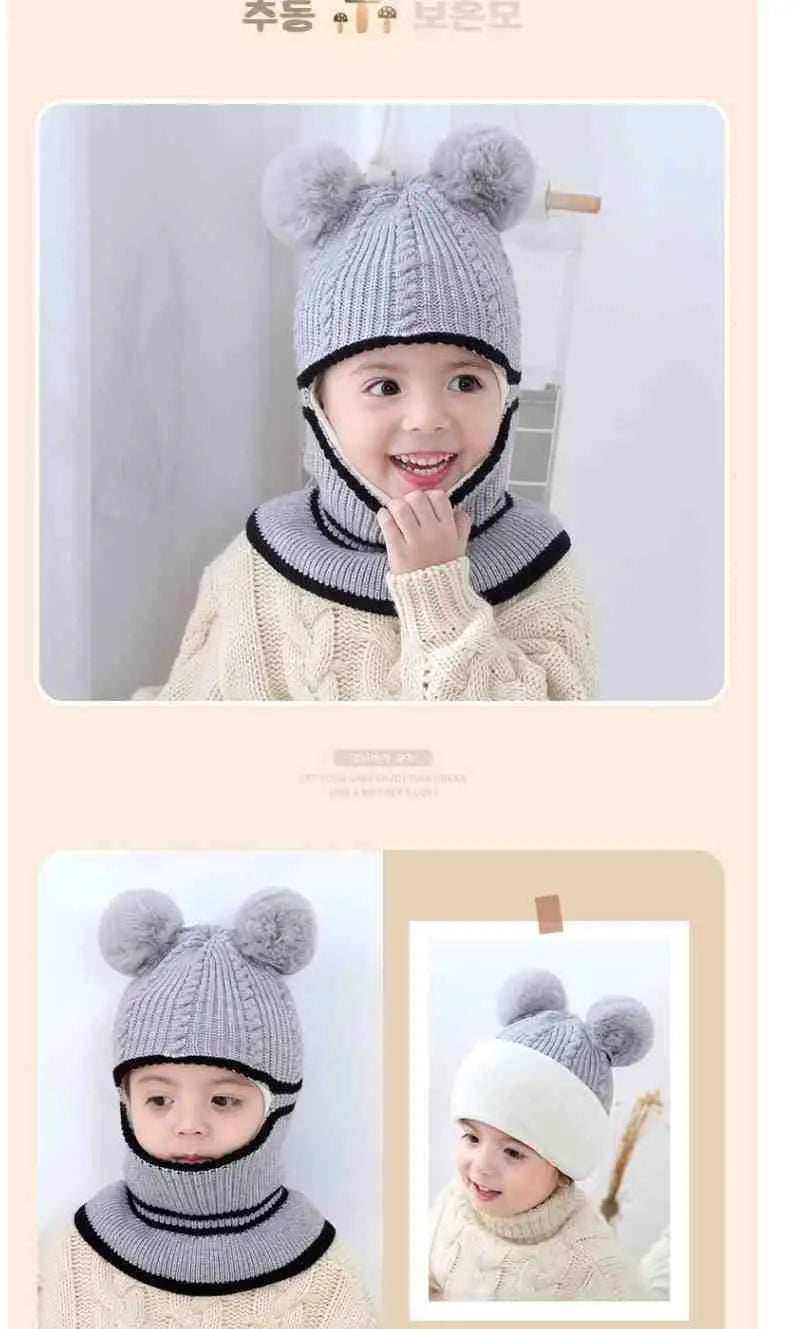 Baby Pom-Pom Winter Hat