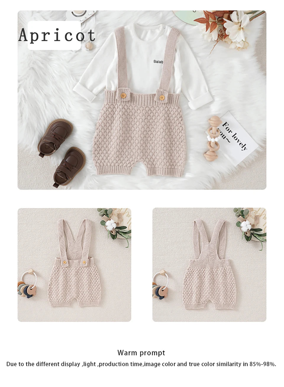 Newborn Baby Sleeveless Knitted Jumpsuits