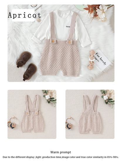 Newborn Baby Sleeveless Knitted Jumpsuits