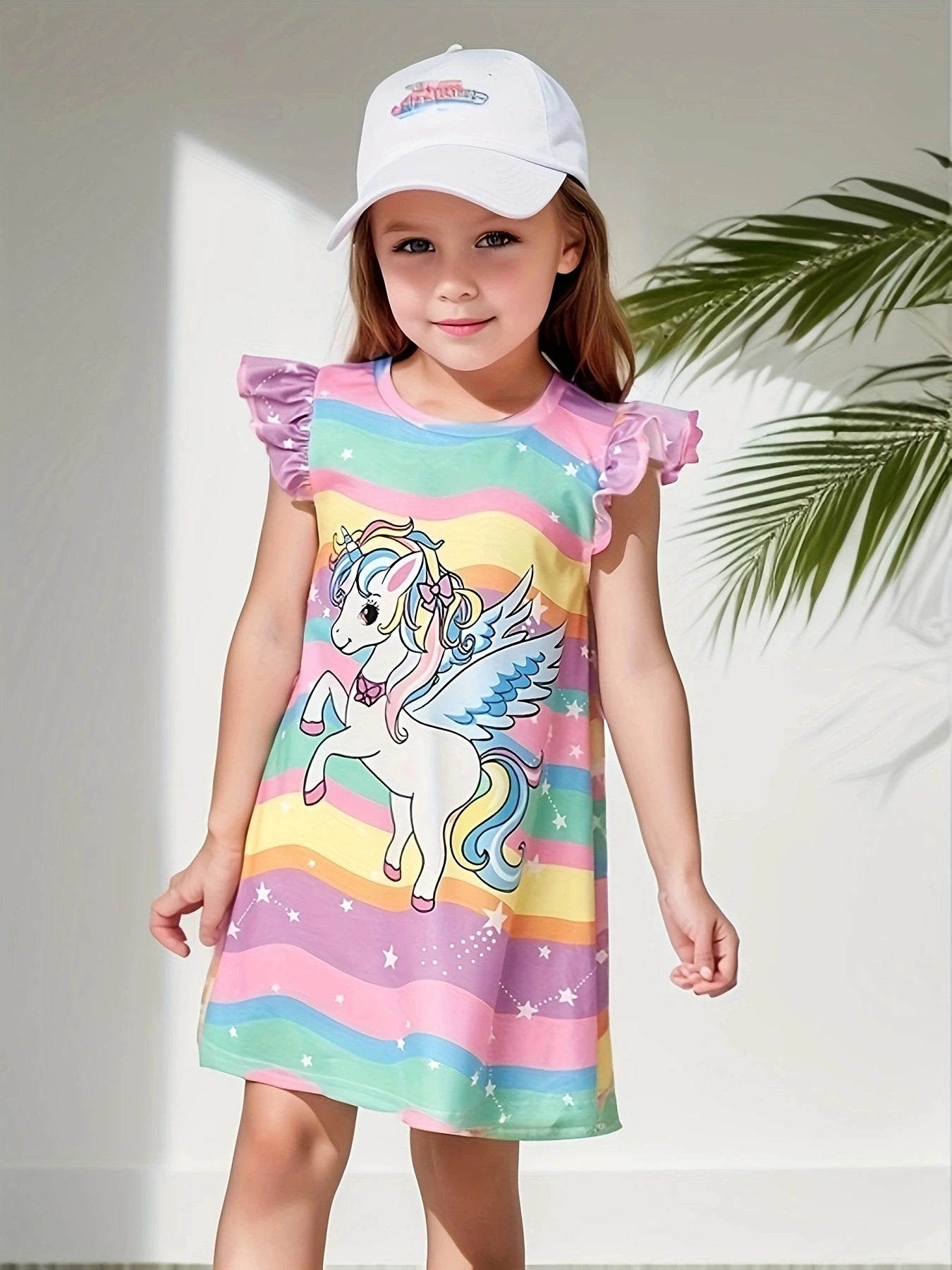 Girls' Summer Cute T-Shirt Dress