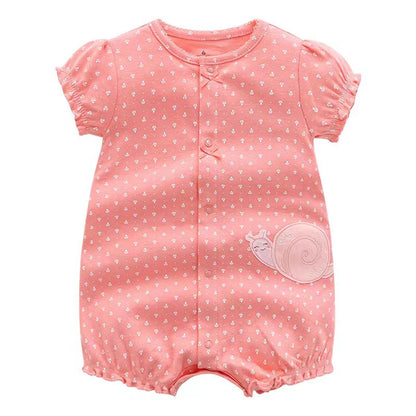 Summer Baby Cartoon Cotton Jumpsuits