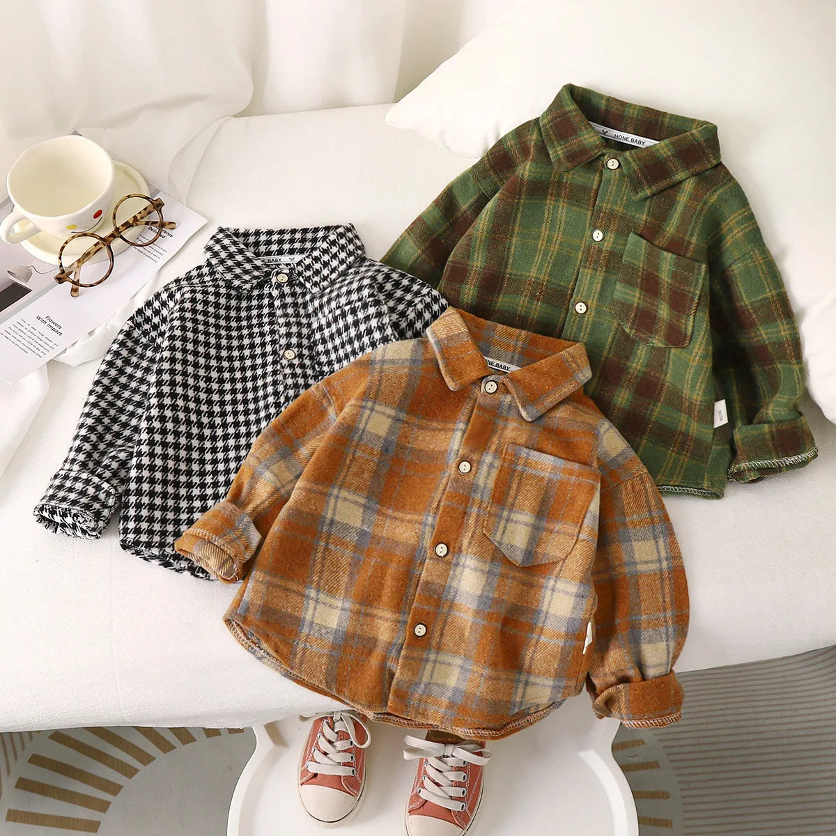 Baby Boy Spring Plaid Shirt