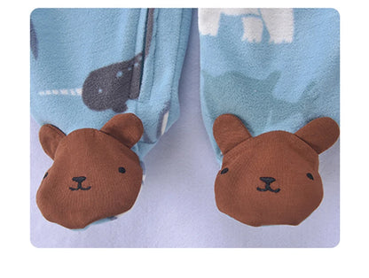 Baby Fleece Animal Jumpsuit