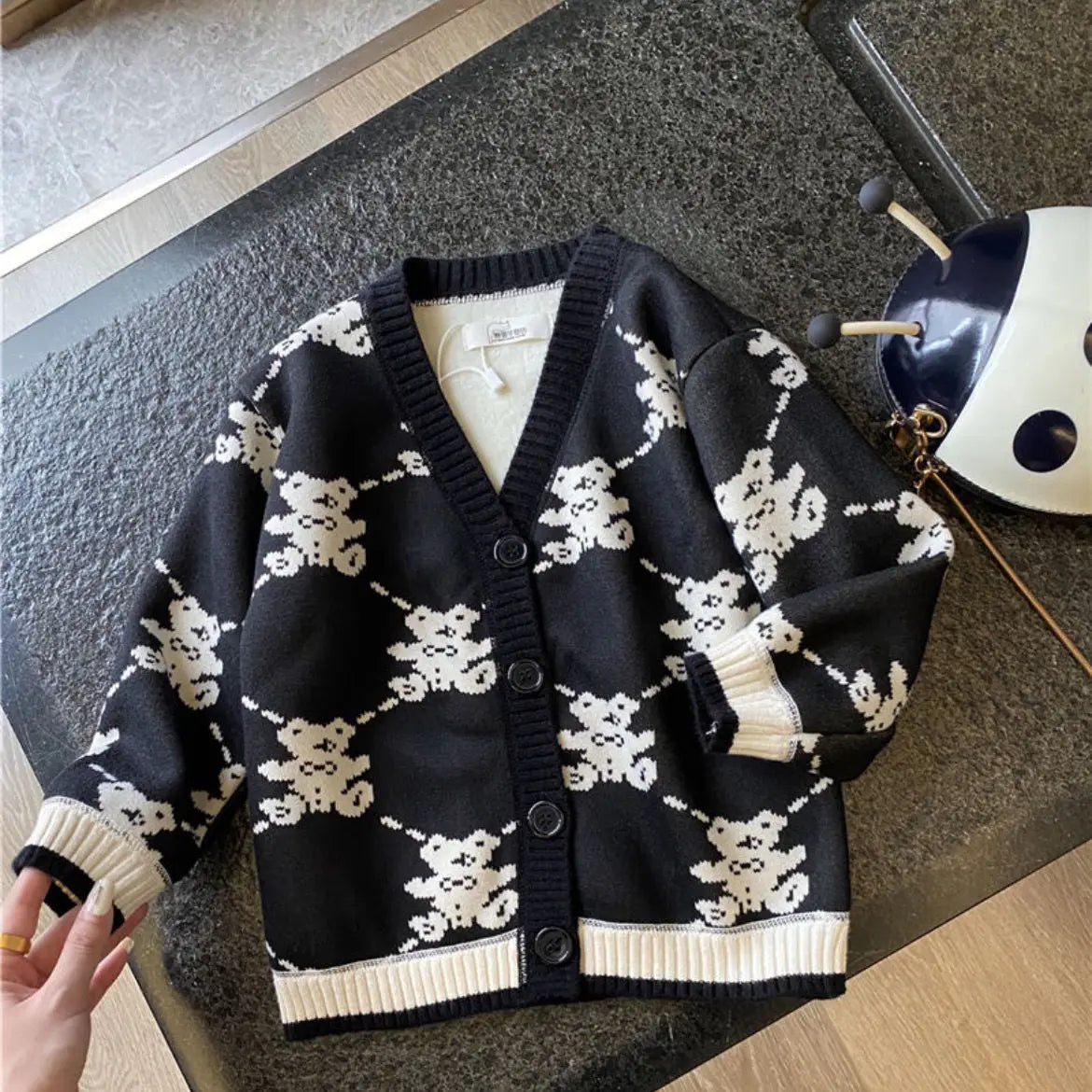 Autumn Winter Girls Fleece Cardigan