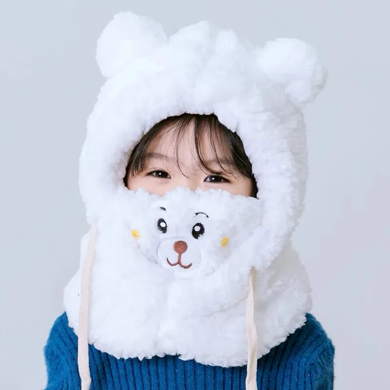 Bear Plush Baby Hat Protection