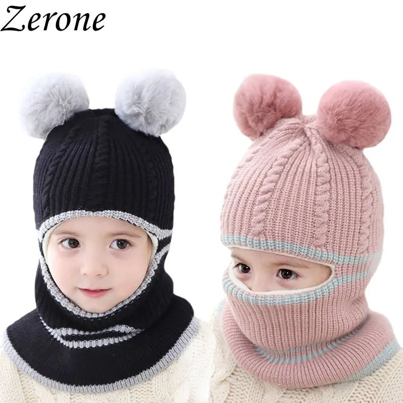 Kids Winter Hat & Scarf Set