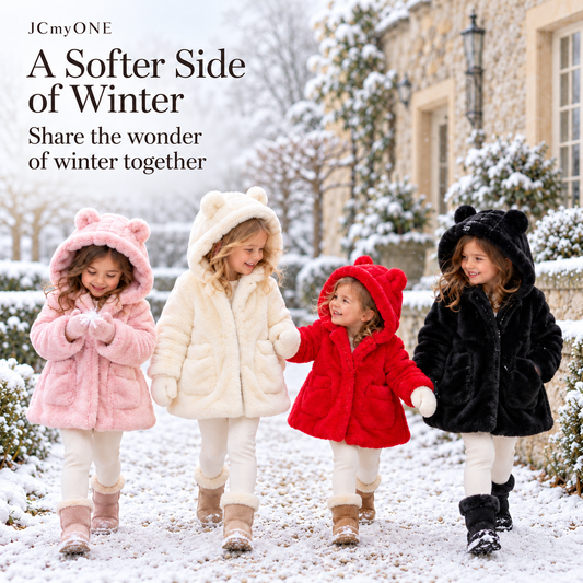 Tops – Winter – Girls – 12M–8T – 🧥 Plush Hooded Faux Fur Jacket Main