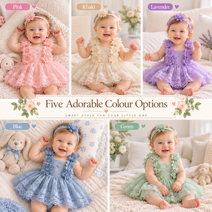 Bodysuits - Summer - Girl - 0 to 24m 👗 Floral Embroidery Baby Bodysuit Set