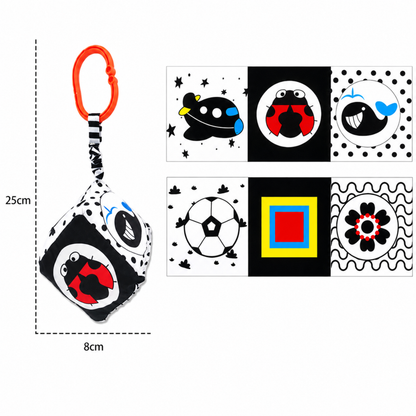 Books - Baby PARENT-Child Learning By Soft Cloth Book - 1m to 36m - 3D Touch & Feel High-Contrast Sensory Cloth Book