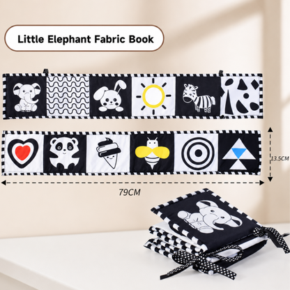 Books - Baby PARENT-Child Learning By Soft Cloth Book - 1m to 36m - 3D Touch & Feel High-Contrast Sensory Cloth Book