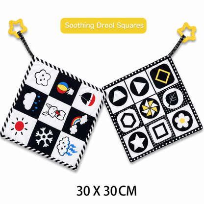 Books - Baby PARENT-Child Learning By Soft Cloth Book - 1m to 36m - 3D Touch & Feel High-Contrast Sensory Cloth Book