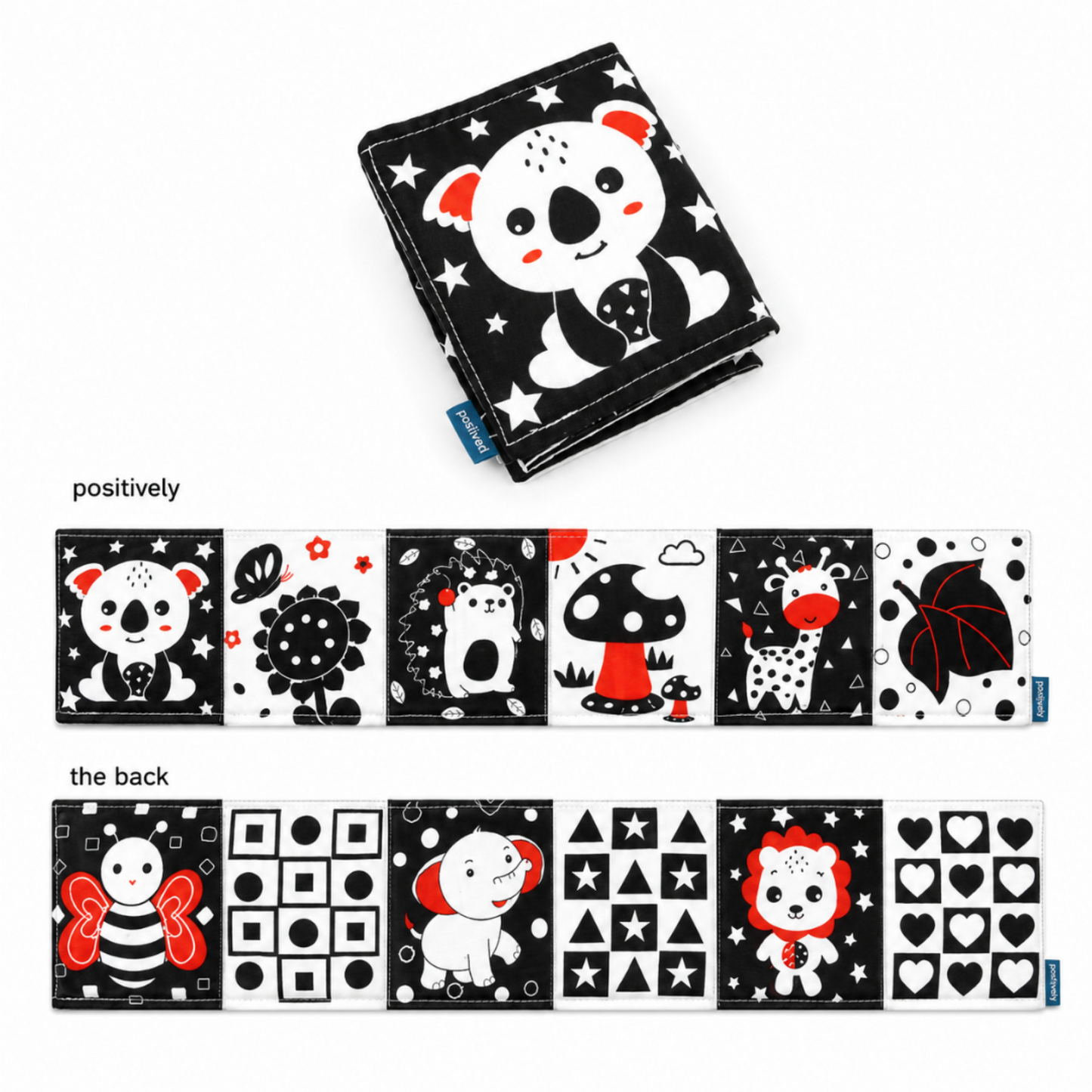 Books - Baby PARENT-Child Learning By Soft Cloth Book - 1m to 36m - 3D Touch & Feel High-Contrast Sensory Cloth Book