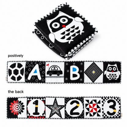 Books - Baby PARENT-Child Learning By Soft Cloth Book - 1m to 36m - 3D Touch & Feel High-Contrast Sensory Cloth Book