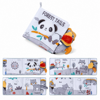 Books - Baby PARENT-Child Learning By Soft Cloth Book - 1m to 36m - 3D Touch & Feel High-Contrast Sensory Cloth Book