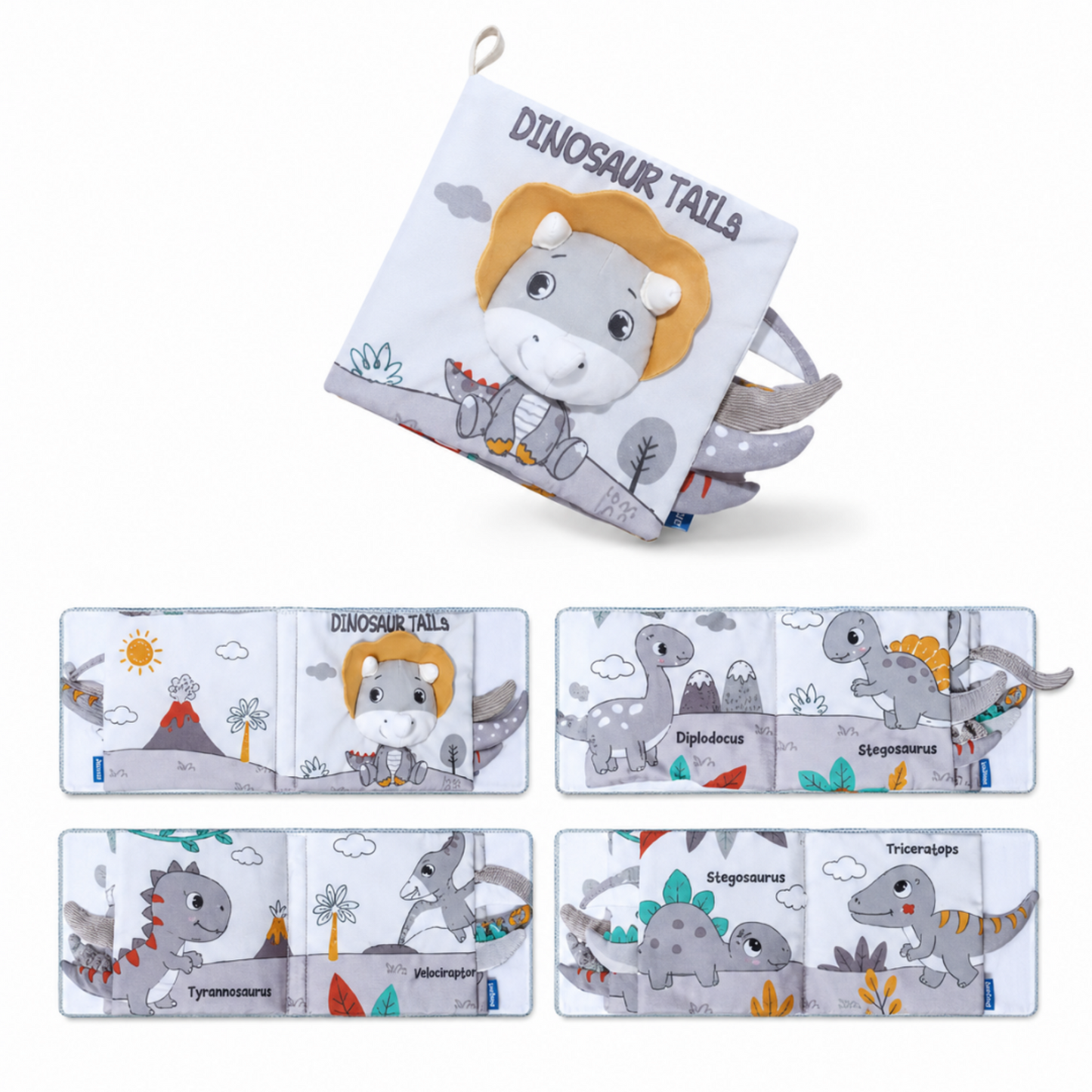 Books - Baby PARENT-Child Learning By Soft Cloth Book - 1m to 36m - 3D Touch & Feel High-Contrast Sensory Cloth Book
