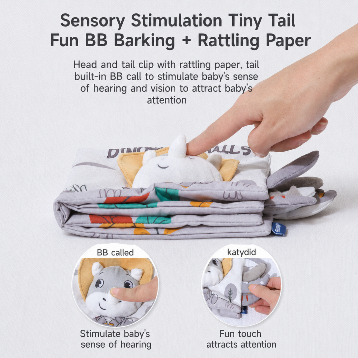 Books - Baby PARENT-Child Learning By Soft Cloth Book - 1m to 36m - 3D Touch & Feel High-Contrast Sensory Cloth Book