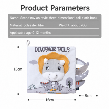 Books - Baby PARENT-Child Learning By Soft Cloth Book - 1m to 36m - 3D Touch & Feel High-Contrast Sensory Cloth Book