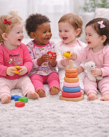 Matching - Sets - Autumn - Girl & Boy - 0 to 12m - Autumn & Spring 👶 Unisex Cotton Long Sleeve Essentials Bundle (6 or 8 Pieces)