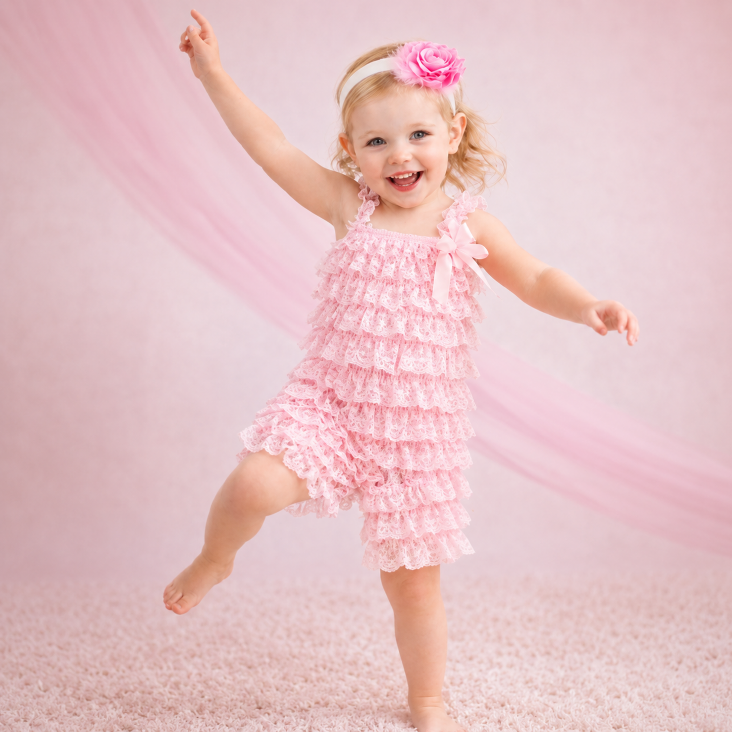 Bodysuits - Summer - Girl - 3m to 3y 👗 Soft Lace Ruffle Bodysuit for Baby Girls