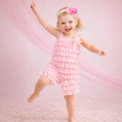 Bodysuits - Summer - Girl - 3m to 3y 👗 Soft Lace Ruffle Bodysuit for Baby Girls Main