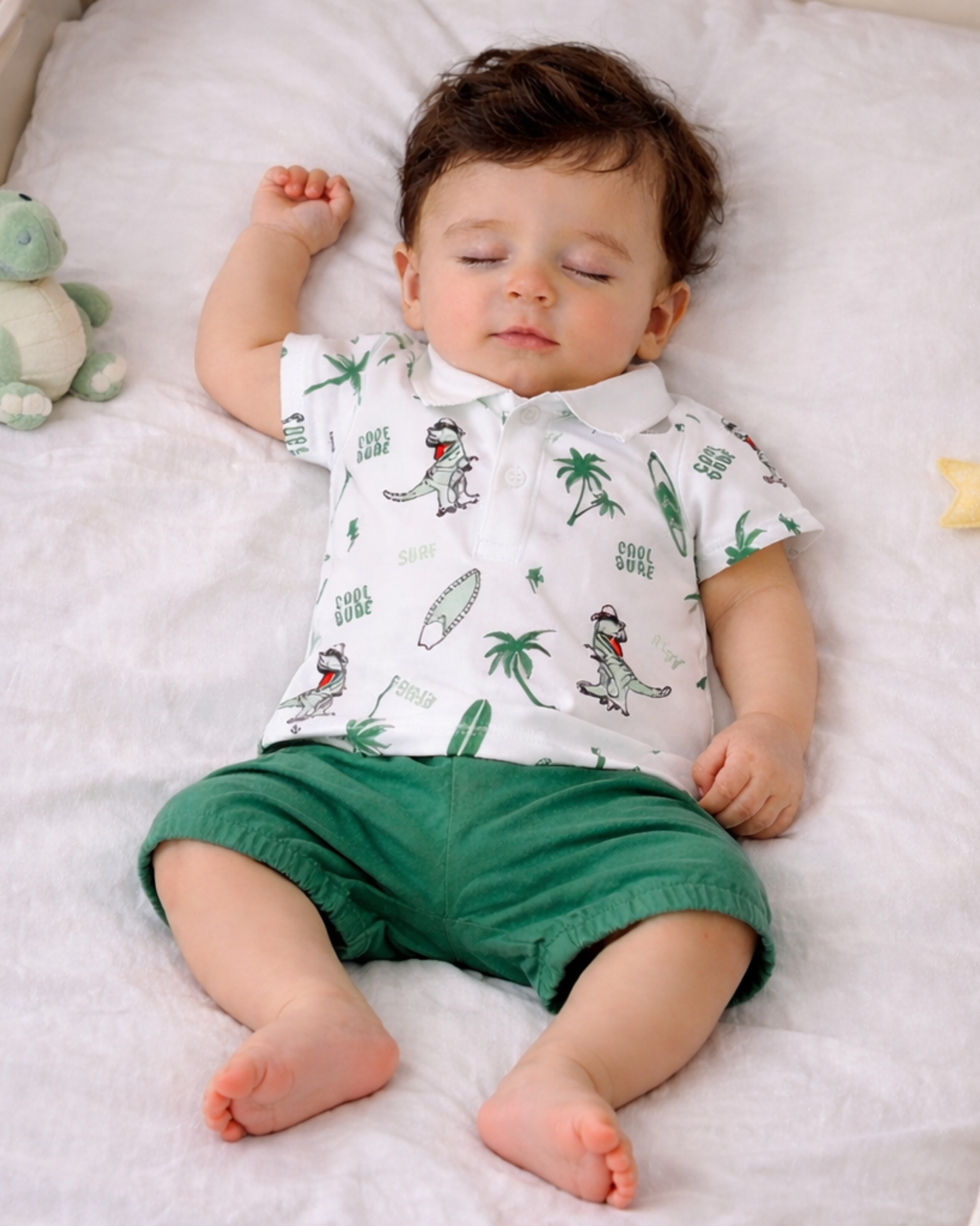 Matching - Sets - Summer - Boy - 0 to 18m 👦🦖 Adorable Dinosaur Print Set d