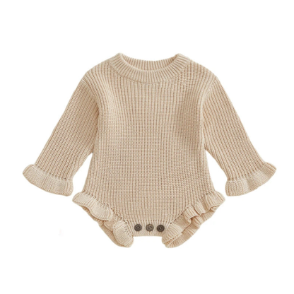 Bodysuits - Autumn - Girl & Boy - 0-12M 🍂 Baby Autumn Knit Cotton Bodysuit