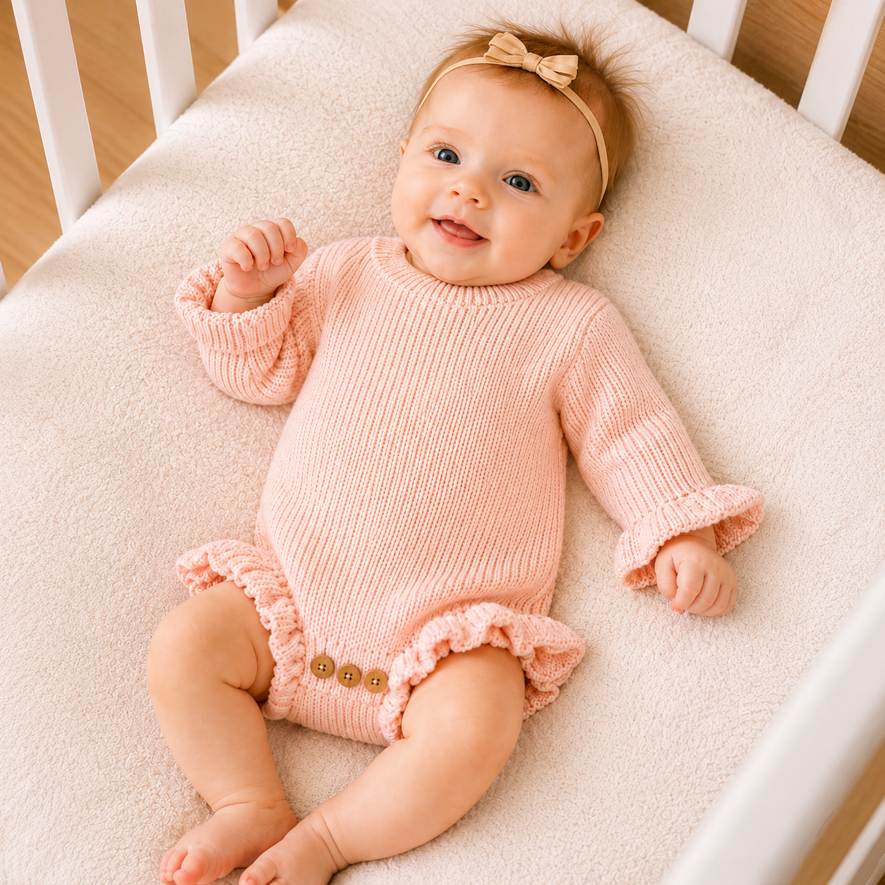Bodysuits - Autumn - Girl & Boy - 0-12M 🍂 Baby Autumn Knit Cotton Bodysuit