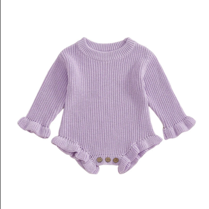 Bodysuits - Autumn - Girl & Boy - 0-12M 🍂 Baby Autumn Knit Cotton Bodysuit